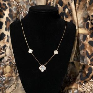 💕18KT YELLOW GOLD OVER STERLING SILVER NECKLACE.